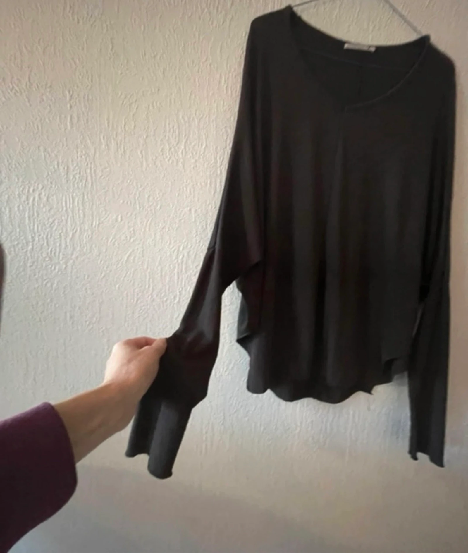 blusa de manga morcego pull fin – photo 3